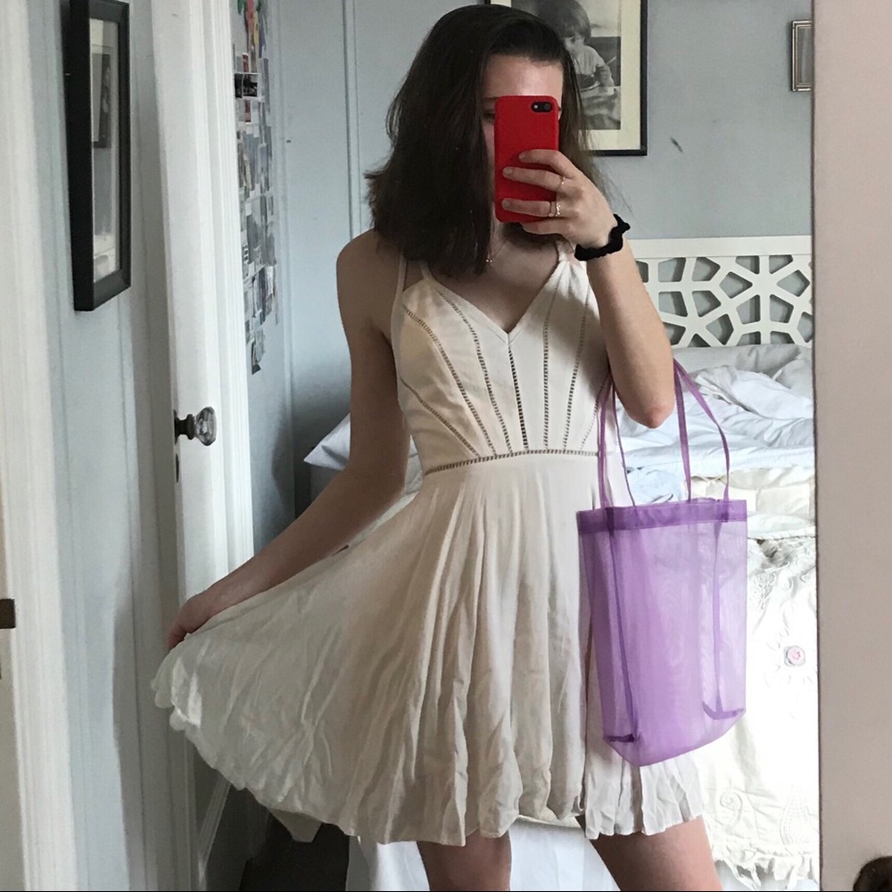 white UO strappy shell dress xs🐳🐳